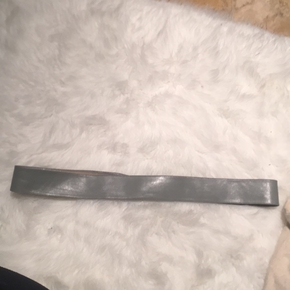 Dior gray vintage leather belt in good condition